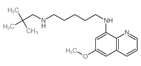 1,5-Pentanediamine,N1-(2,2-dimethylpropyl)-N5-(6-methoxy-8-quinolinyl)- Structure