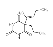 5-(1-METHYL-1-BUTENYL)-5-PROPYL-BARBITURIC ACID结构式