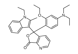 5-[4-(diethylamino)-2-ethoxyphenyl]-5-(1-ethyl-2-methyl-1H-indol-3-yl)furo[3,4-b]pyridin-7(5H)-one结构式