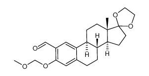 2-formyl-3-O-methoxymethyl-17,17-ethylenedioxyestrone Structure