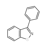 1,2-Benzisothiazole,3-phenyl- Structure