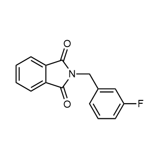 2-[(3-Fluorophenyl)methyl]isoindole-1,3-dione structure