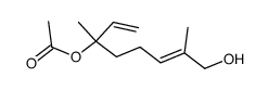 6-Acetoxy-2,6-dimethyl-octa-2(E),7-dienol结构式