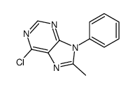 6-chloro-8-methyl-9-phenylpurine结构式