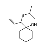 1-(1-propan-2-ylsulfanylprop-2-enyl)cyclohexan-1-ol结构式
