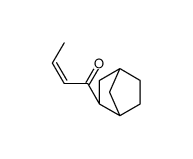 (E)-1-[(1S,3R,4R)-3-bicyclo[2.2.1]heptanyl]but-2-en-1-one Structure