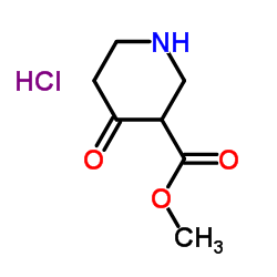 Methyl 4-oxopiperidine-3-carboxylate hydrochloride Structure