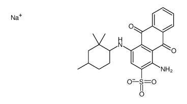 sodium 1-amino-9,10-dihydro-9,10-dioxo-4-[(2,2,4-trimethylcyclohexyl)amino]anthracene-2-sulphonate Structure