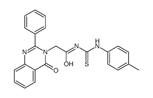 N-[(4-methylphenyl)carbamothioyl]-2-(4-oxo-2-phenylquinazolin-3-yl)acetamide Structure