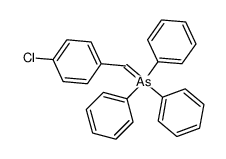 (4-chlorobenzylidene)triphenyl-l5-arsane结构式