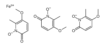 iron(3+),5-methoxy-6-methyl-1-oxidopyridin-2-one Structure