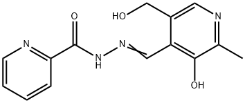 2-Pyridinecarboxylic acid 2-[[3-hydroxy-5-(hydroxymethyl)-2-methylpyridin-4-yl]methylene] hydrazide structure