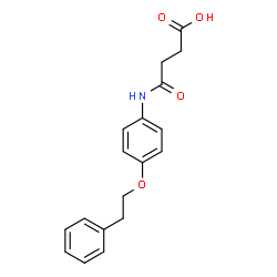 4-Oxo-4-{[4-(2-phenylethoxy)phenyl]amino}butanoic acid结构式