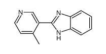 2-(4-methylpyridin-3-yl)-1H-benzimidazole结构式