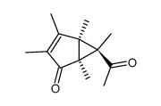 endo-6-acetylpentamethylbicyclo[3.1.0]hexenone结构式