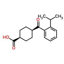 cis-4-(2-Isopropylbenzoyl)cyclohexanecarboxylic acid Structure
