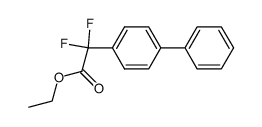 2-([1,1'-联苯] -4-基)-2,2-二氟乙酸乙酯结构式