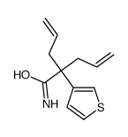 2-prop-2-enyl-2-thiophen-3-ylpent-4-enamide结构式