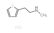 甲基-(2-噻吩-2-基-乙基)胺盐酸盐结构式