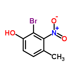 2-Bromo-4-methyl-3-nitrophenol Structure