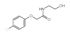 Acetamide,2-(4-chlorophenoxy)-N-(2-hydroxyethyl)-结构式