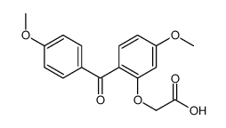2-[5-methoxy-2-(4-methoxybenzoyl)phenoxy]acetic acid结构式