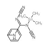 Guanidine,N,N'-dicyano-N''-phenyl-N-(trimethylstannyl)- structure