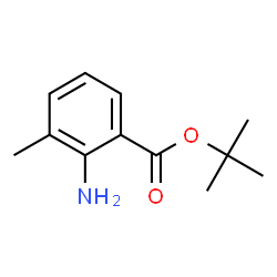 Benzoic acid, 2-amino-3-methyl-, 1,1-dimethylethyl ester (9CI) structure