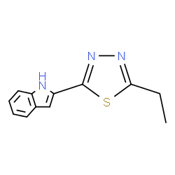1H-Indole,2-(5-ethyl-1,3,4-thiadiazol-2-yl)-(9CI)结构式