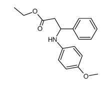ethyl 3-((4-methoxyphenyl)amino)-3-phenylpropanoate Structure