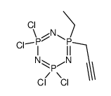 1-ethyl-1-(prop-2-ynyl)tetrachlorocyclotriphosphazene结构式