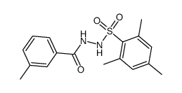 2,4,6-trimethyl-N'-(3-methylbenzoyl)benzenesulfonohydrazide Structure