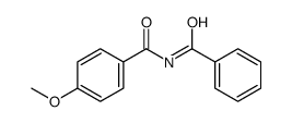 N-benzoyl-4-methoxybenzamide Structure