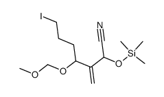 7-iodo-4-(methoxymethoxy)-3-methylene-2-((trimethylsilyl)oxy)heptanenitrile Structure
