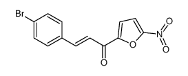 3-(4-bromophenyl)-1-(5-nitrofuran-2-yl)prop-2-en-1-one结构式