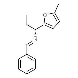 2-Furanmethanamine,alpha-ethyl-5-methyl-N-(phenylmethylene)-,(alphaR)-(9CI) structure