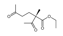 ethyl (2S)-2-acetyl-2-methyl-5-oxohexanoate Structure