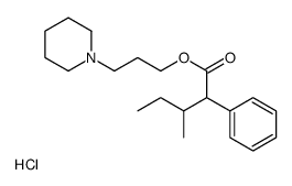 3-piperidin-1-ylpropyl 3-methyl-2-phenylpentanoate,hydrochloride结构式