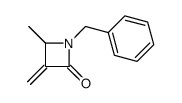 1-benzyl-4-methyl-3-methylideneazetidin-2-one结构式