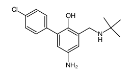 5-amino-3-(t-butylaminomethyl)-4'-chlorobiphenyl-2-ol Structure