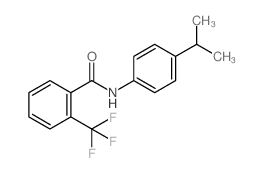 N-(4-Isopropylphenyl)-2-(trifluoromethyl)benzamide结构式