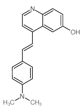 4-[2-(4-dimethylaminophenyl)ethenyl]quinolin-6-ol结构式