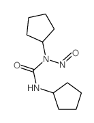 1,3-dicyclopentyl-1-nitroso-urea结构式