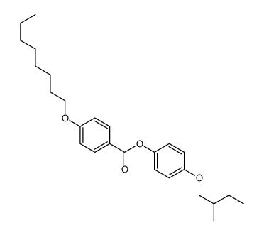 [4-(2-methylbutoxy)phenyl] 4-octoxybenzoate Structure