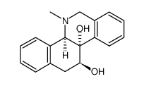 (+)-(4bR,10bS,11S)-4b,5,6,10b,11,12-hexahydro-10b,11-dihydroxy-5-methylbenzo[c]phenanthridine Structure