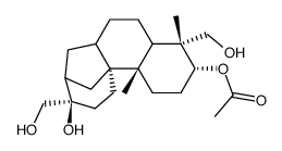 3α-acetoxy-16,17,18-trihydroxyaphidicolane Structure