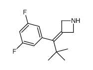 3-[1-(3,5-difluorophenyl)-2,2-dimethylpropylidene]azetidine Structure