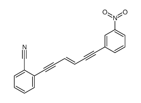 2-[6-(3-nitrophenyl)hex-3-en-1,5-diynyl]benzonitrile结构式