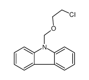 9-(2-chloroethoxymethyl)carbazole结构式