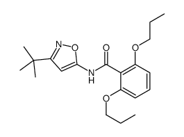 N-(3-tert-butyl-1,2-oxazol-5-yl)-2,6-dipropoxybenzamide结构式